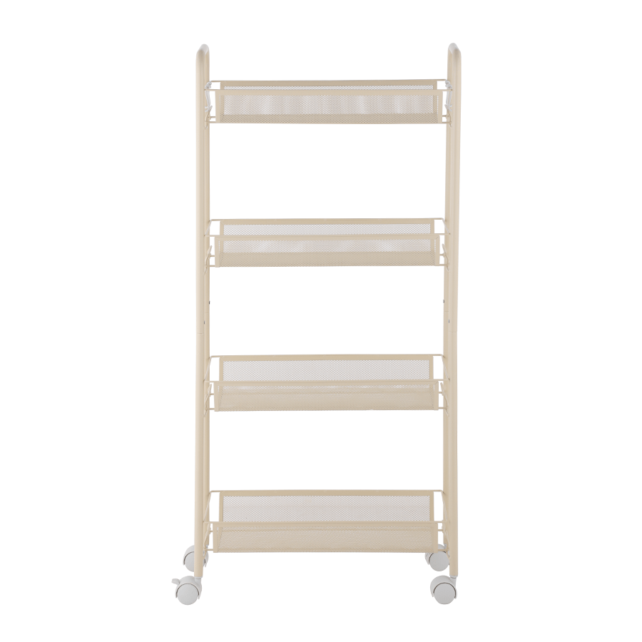 MORE NELLY OPTIONS Nelly Narrow Metal Trolley Nelly Narrow Metal Trolley Beige Mandaue Foam