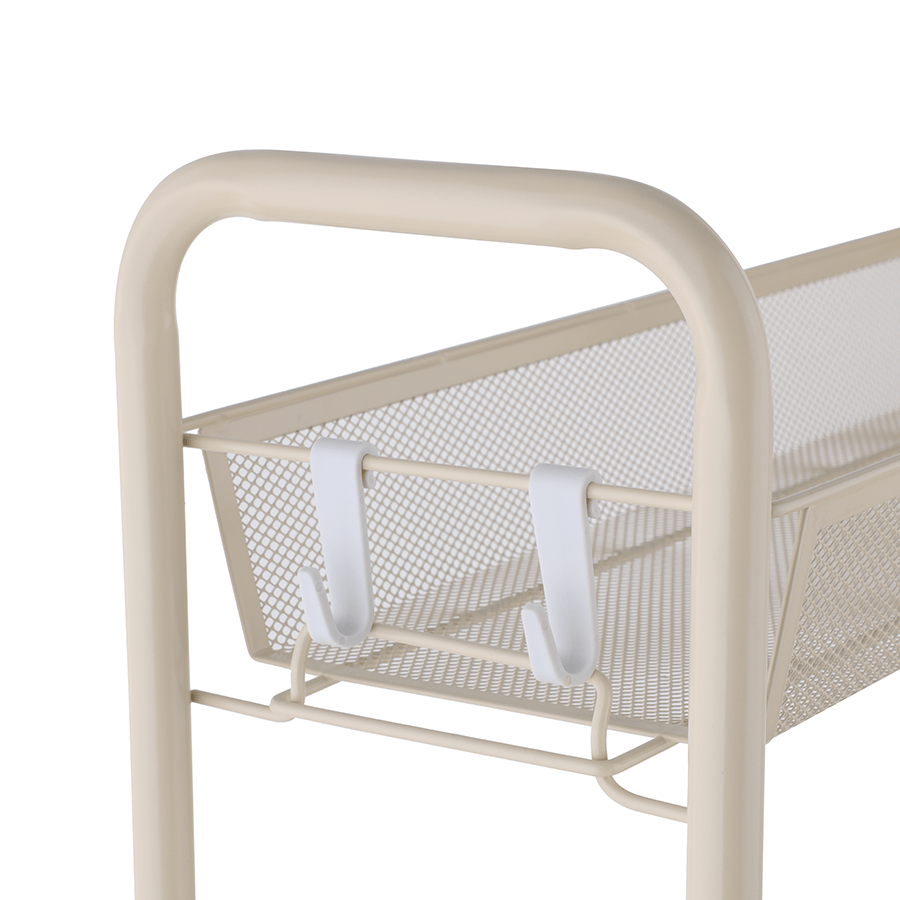 MORE NELLY OPTIONS Nelly Narrow Metal Trolley Nelly Narrow Metal Trolley Beige Mandaue Foam