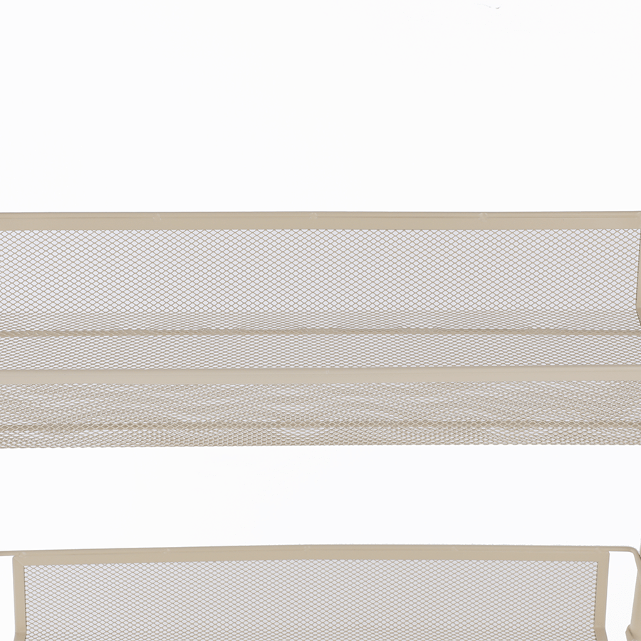 MORE NELLY OPTIONS Nelly Narrow Metal Trolley Nelly Narrow Metal Trolley Beige Mandaue Foam