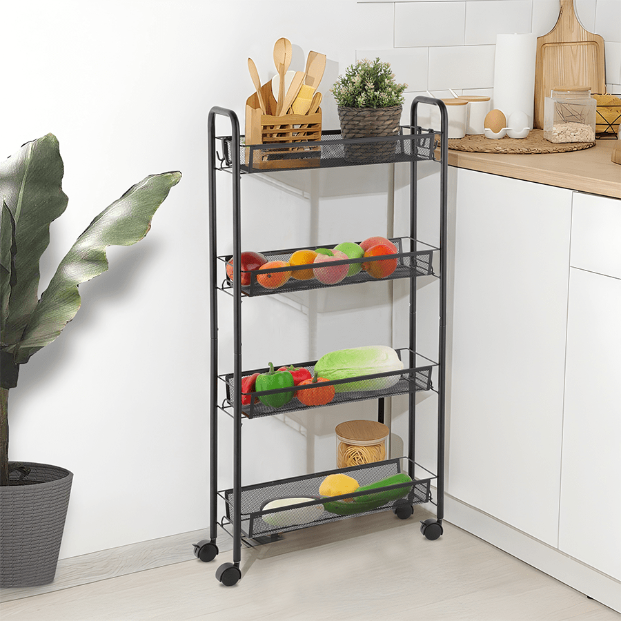 MORE NELLY OPTIONS Nelly Narrow Metal Trolley Nelly Narrow Metal Trolley Beige Mandaue Foam