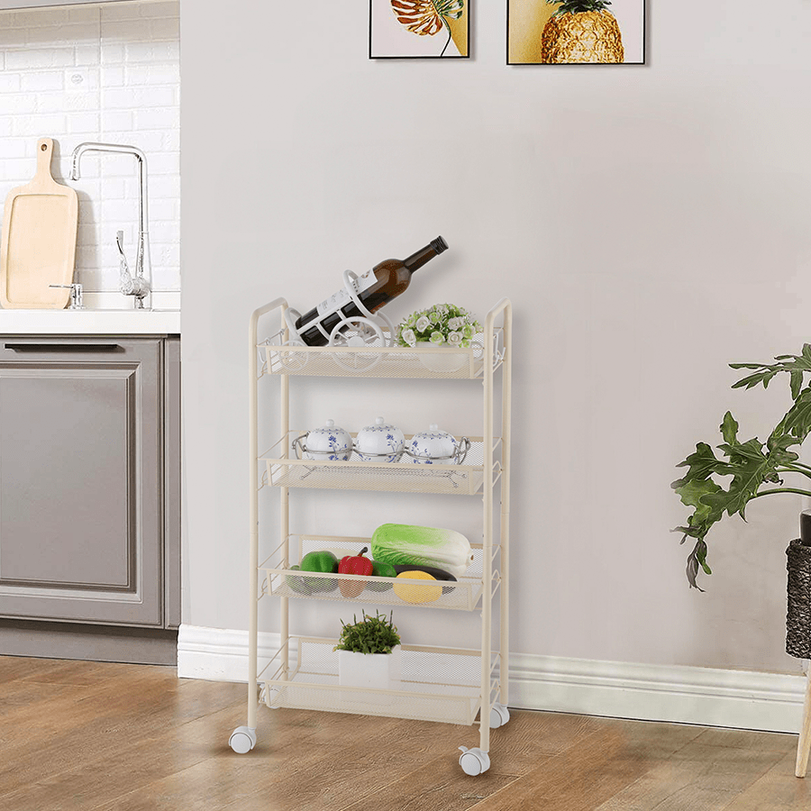 MORE NELLY OPTIONS Nelly Wide Metal Trolley Nelly Wide Metal Trolley Beige Mandaue Foam
