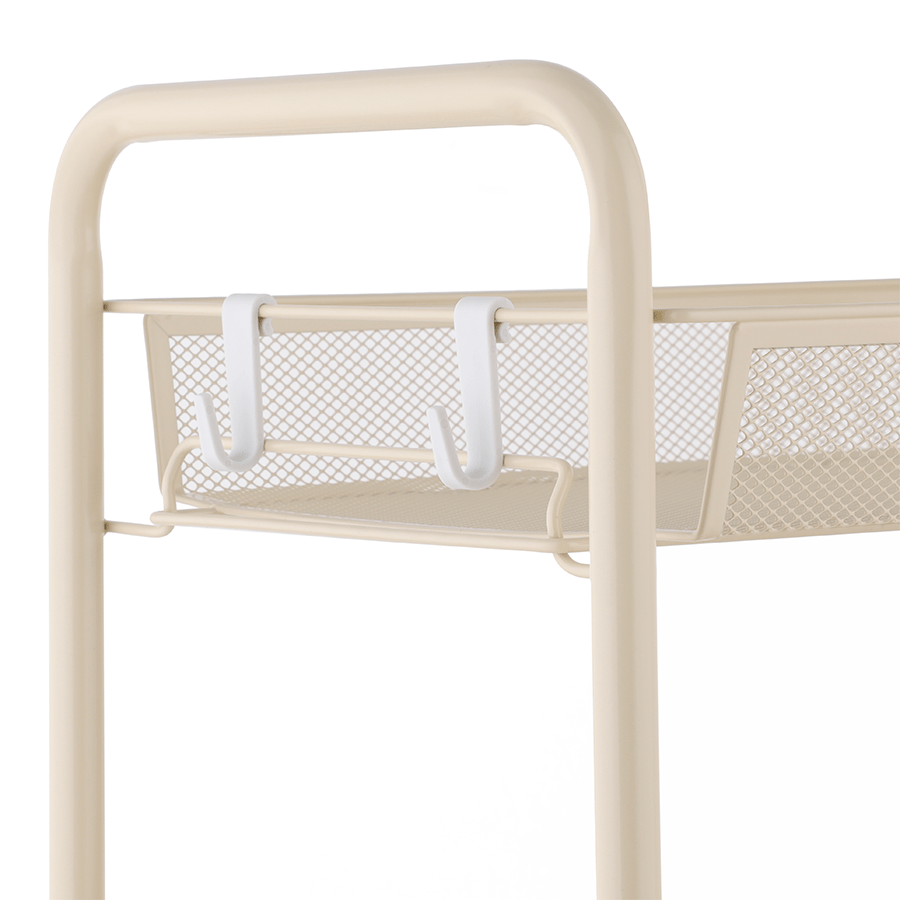 MORE NELLY OPTIONS Nelly Wide Metal Trolley Nelly Wide Metal Trolley Beige Mandaue Foam