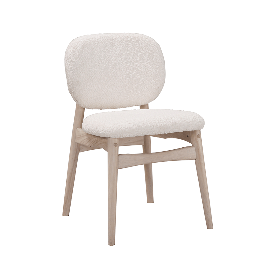 Nick 6 Seater Dining Set Nick 6 Seater Dining Set Whitewash + Cream Mandaue Foam