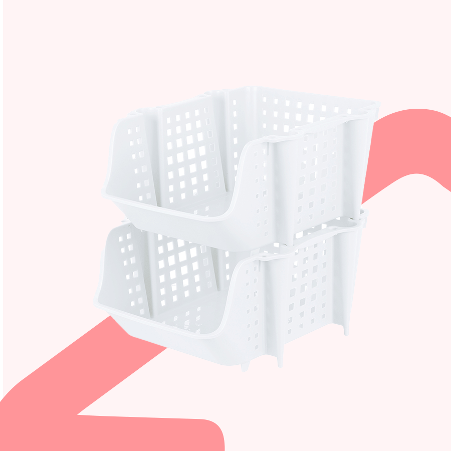 Noa Stackable Basket 2pc Set