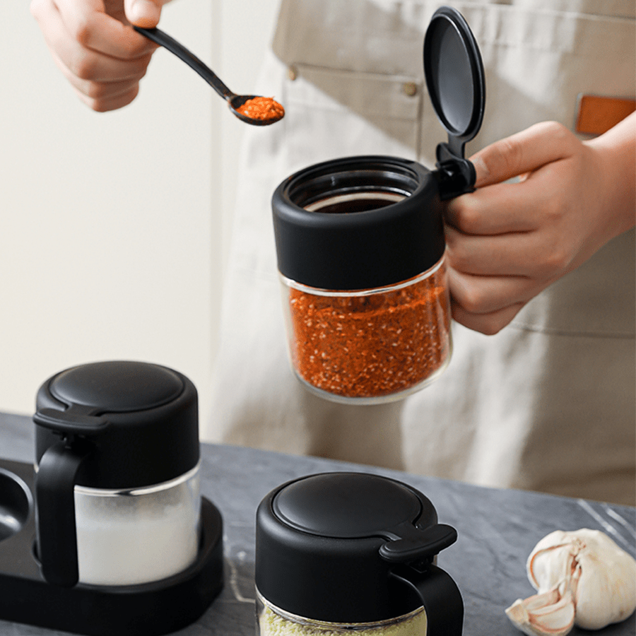 Orson Spice Jar with Spoon Set of 3