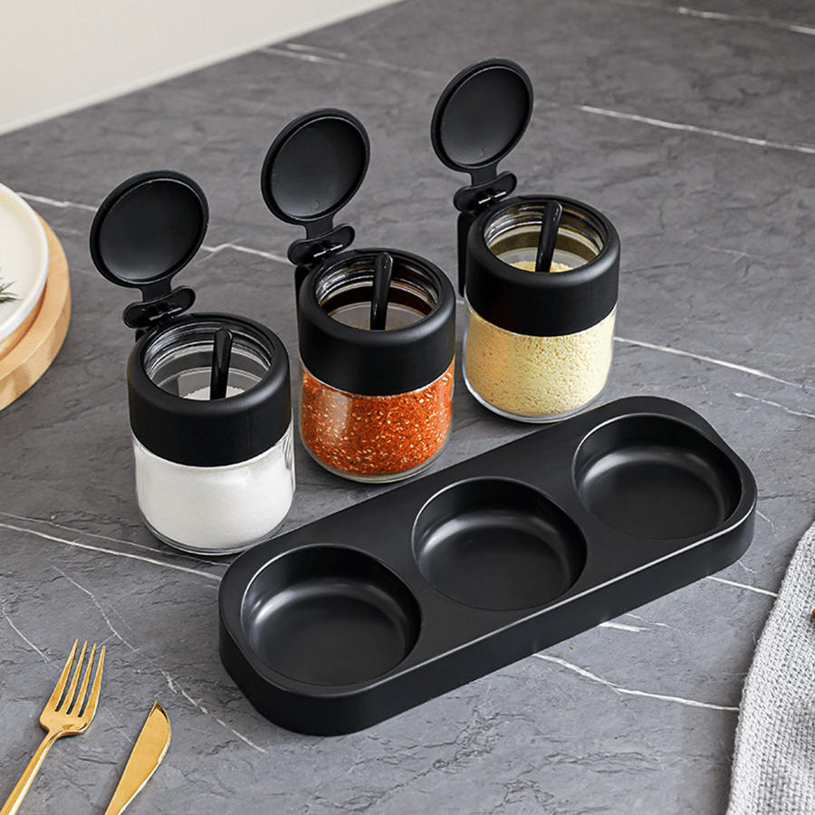 Orson Spice Jar with Spoon Set of 3