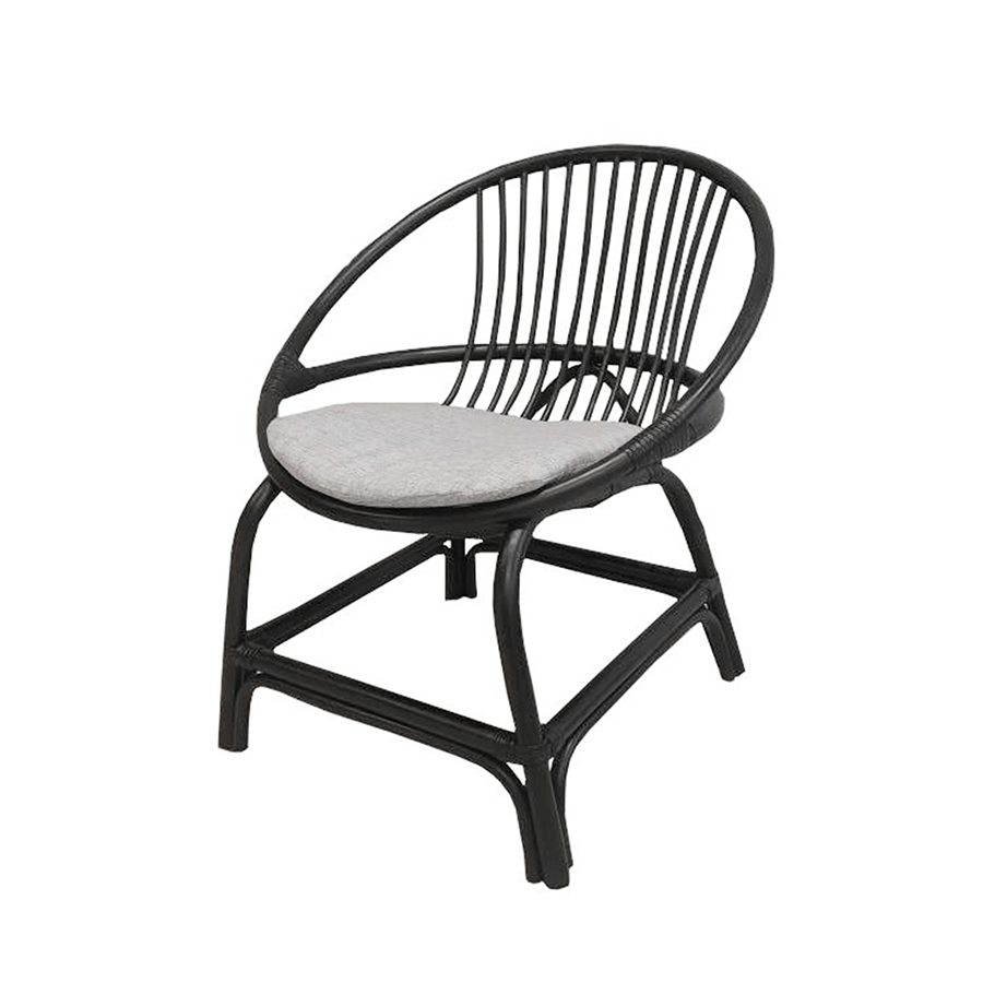 Pacific Chair with Cushion Pacific Chair with Cushion Black + Light Gray Mandaue Foam