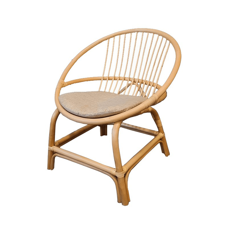Pacific Chair with Cushion Pacific Chair with Cushion Natural + Brown Mandaue Foam