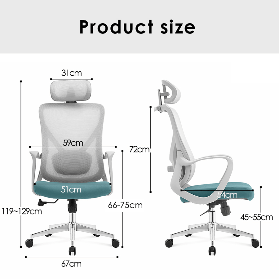 Paris High Back Wide Seat Office Chair