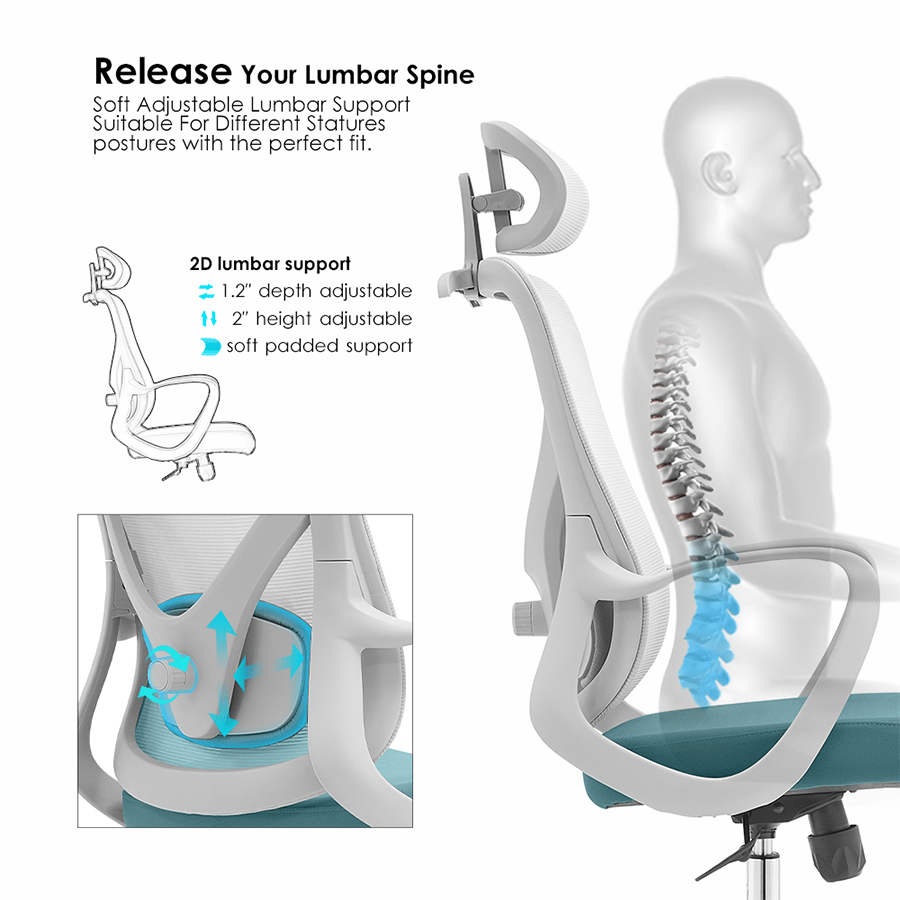 Paris High Back Wide Seat Office Chair