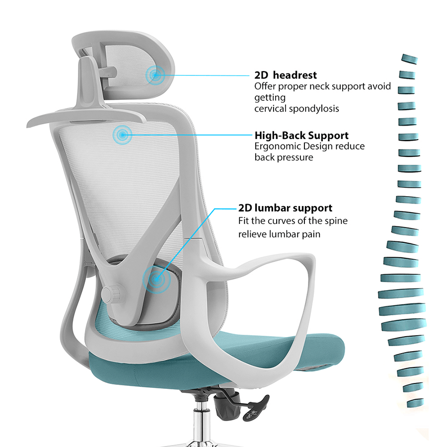 Paris High Back Wide Seat Office Chair