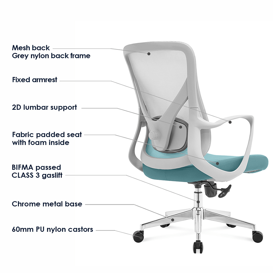 Paris Low Back Wide Seat Office Chair