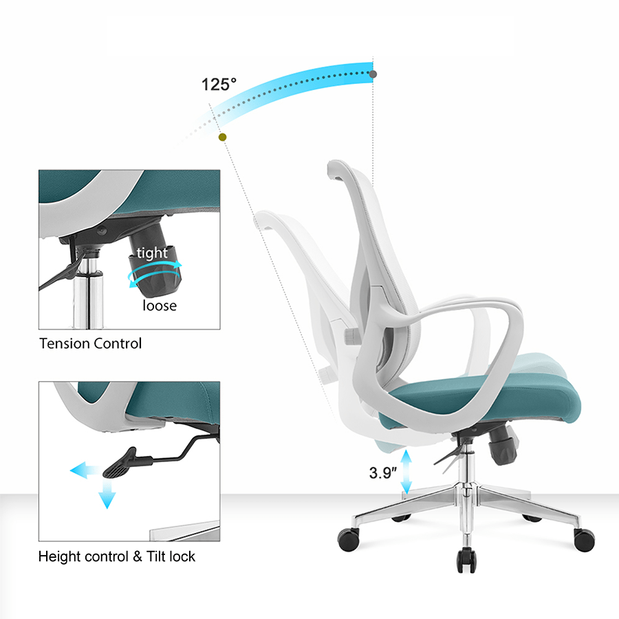 Paris Low Back Wide Seat Office Chair