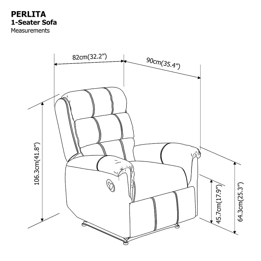 Perlita 1 Seat Recliner Sofa