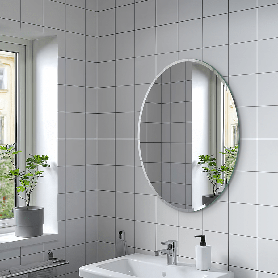 MORE PLAIN BEVEL OPTIONS Plain Bevel Oval Mirror Plain Bevel Oval Mirror Mandaue Foam