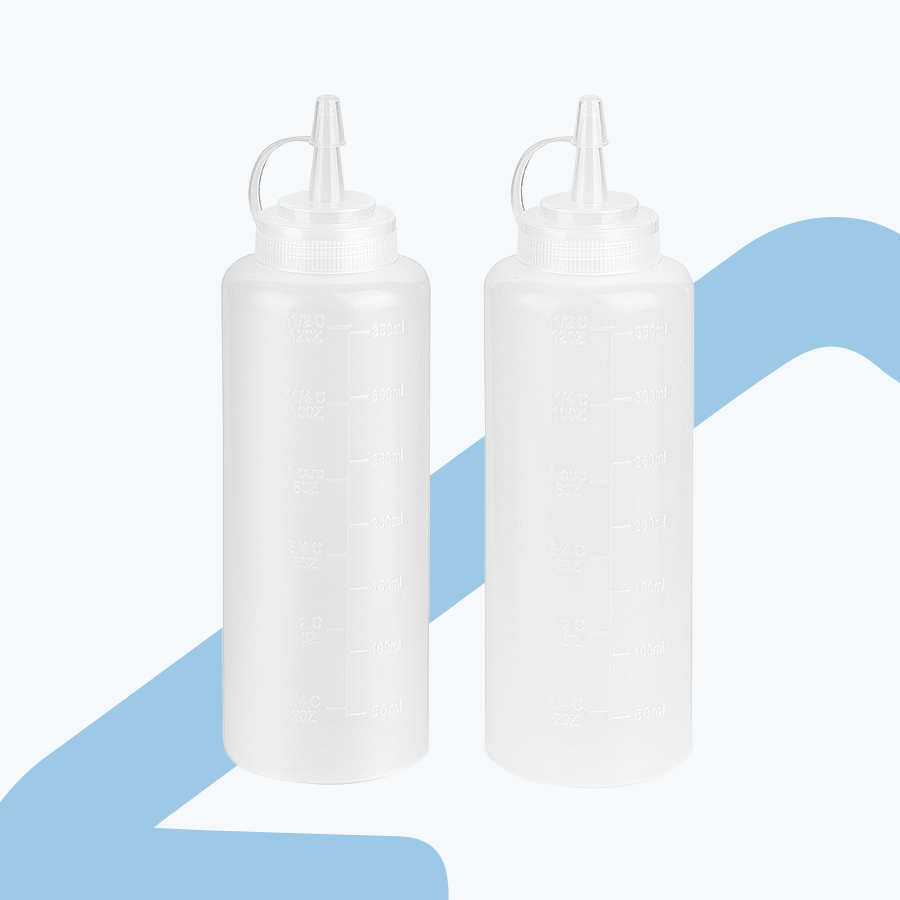 Plastic Squeeze Bottle 2pc Set