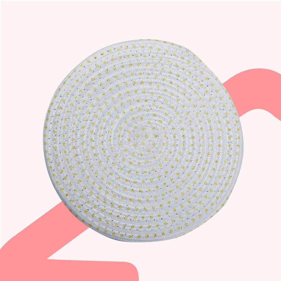 Polka Dot Round Trivet