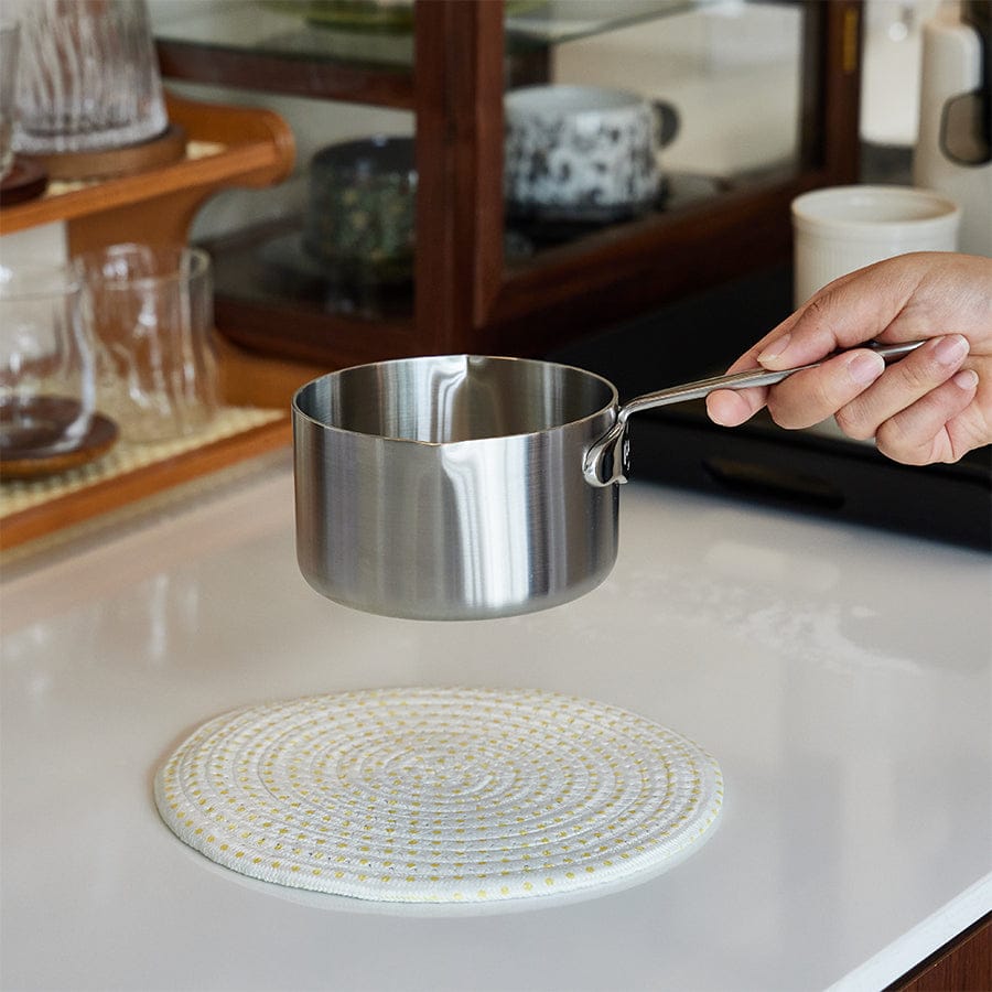 Polka Dot Round Trivet