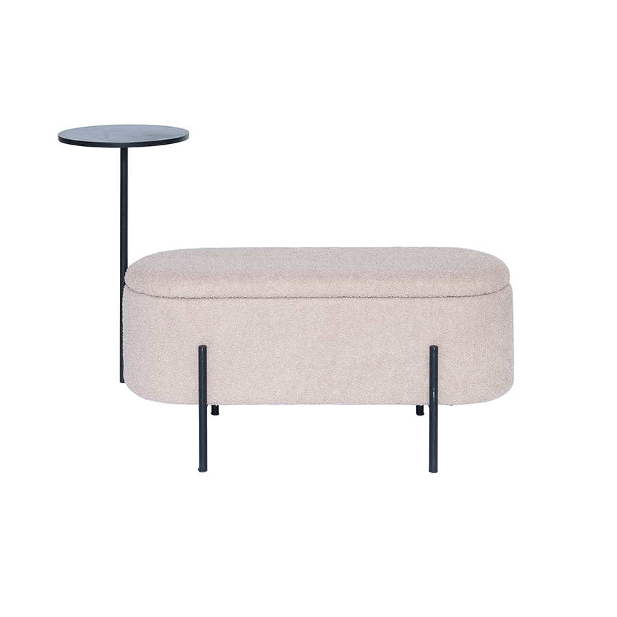 Pria Bench with Table & Storage