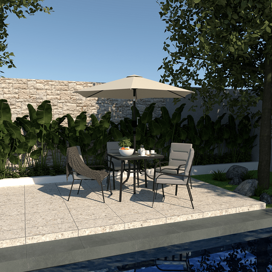 MORE PRIMROSE OPTIONS Primrose Outdoor 4 Seater Dining Primrose Outdoor 4 Seater Dining Gray Mandaue Foam