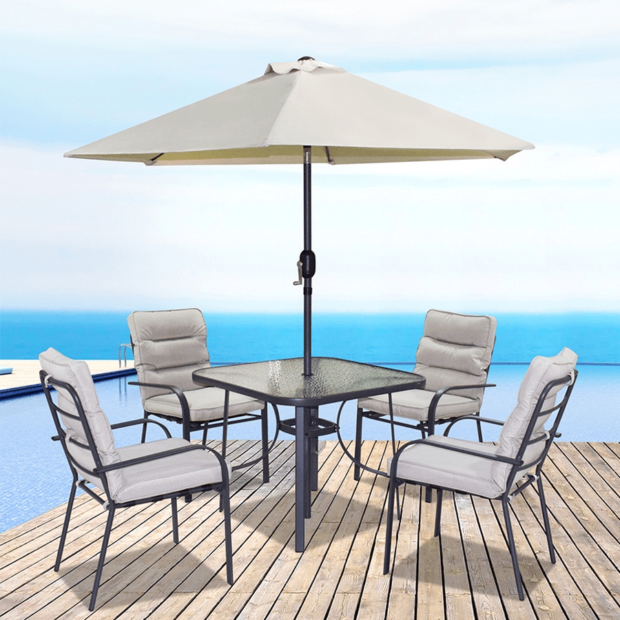 MORE PRIMROSE OPTIONS Primrose Outdoor 4 Seater Dining Primrose Outdoor 4 Seater Dining Gray Mandaue Foam