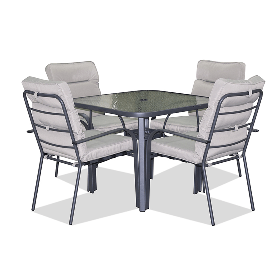 MORE PRIMROSE OPTIONS Primrose Outdoor 4 Seater Dining Primrose Outdoor 4 Seater Dining Gray Mandaue Foam
