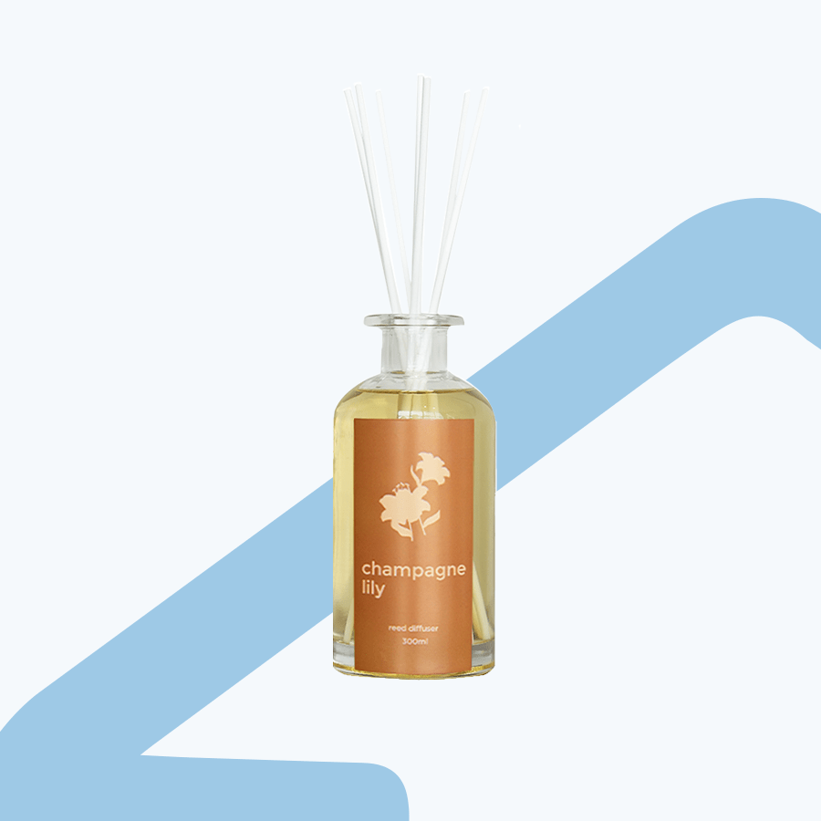 Reed Diffuser 300ml 5 sticks - Champagne Lily