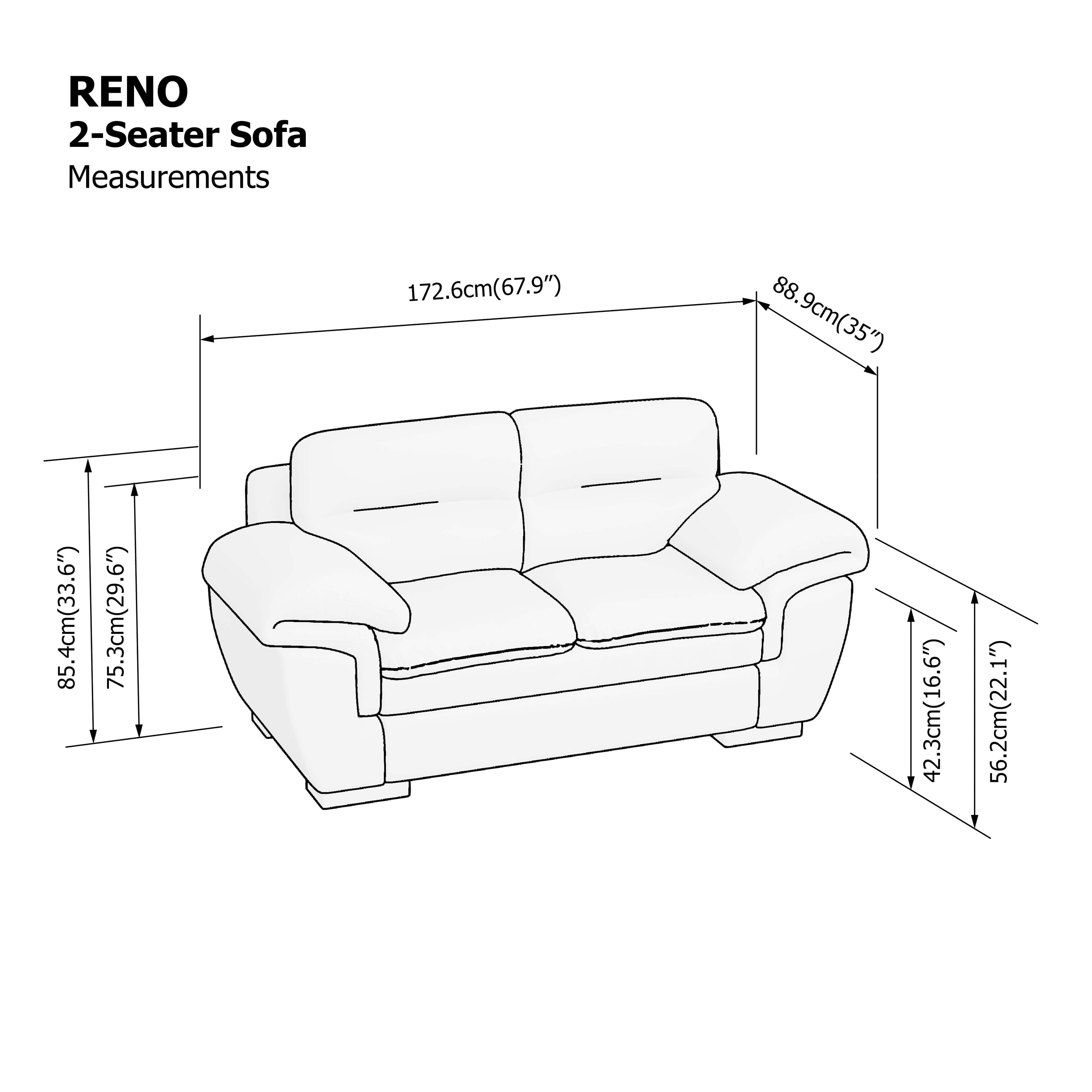 Reno 2 Seater Sofa