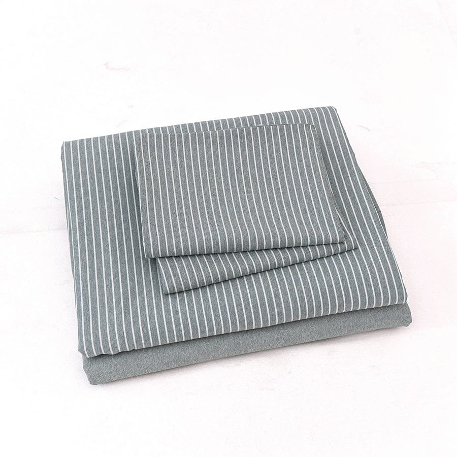 Reversible Stripe Stardew 4pc Flat Sheet Set