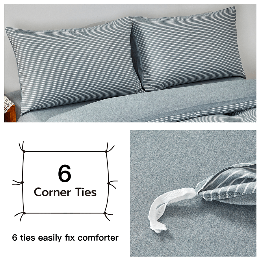 MORE STRIPE STARDEW LINEN OPTIONS Reversible Stripe Stardew 4pc Sheet Set Reversible Stripe Stardew 4pc Sheet Set Mandaue Foam