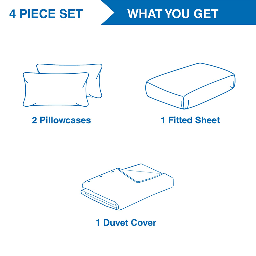 MORE STRIPE STARDEW LINEN OPTIONS Reversible Stripe Stardew 4pc Sheet Set Reversible Stripe Stardew 4pc Sheet Set Mandaue Foam