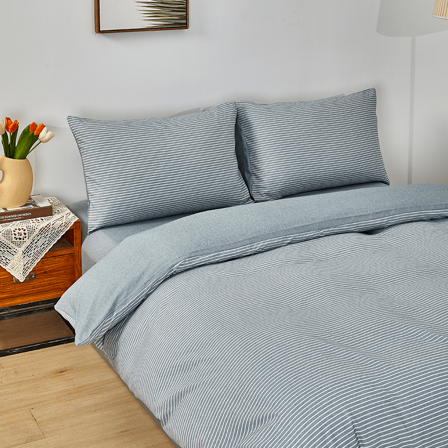 MORE STRIPE STARDEW LINEN OPTIONS Reversible Stripe Stardew Bed in A Bag Reversible Stripe Stardew Bed in A Bag Mandaue Foam