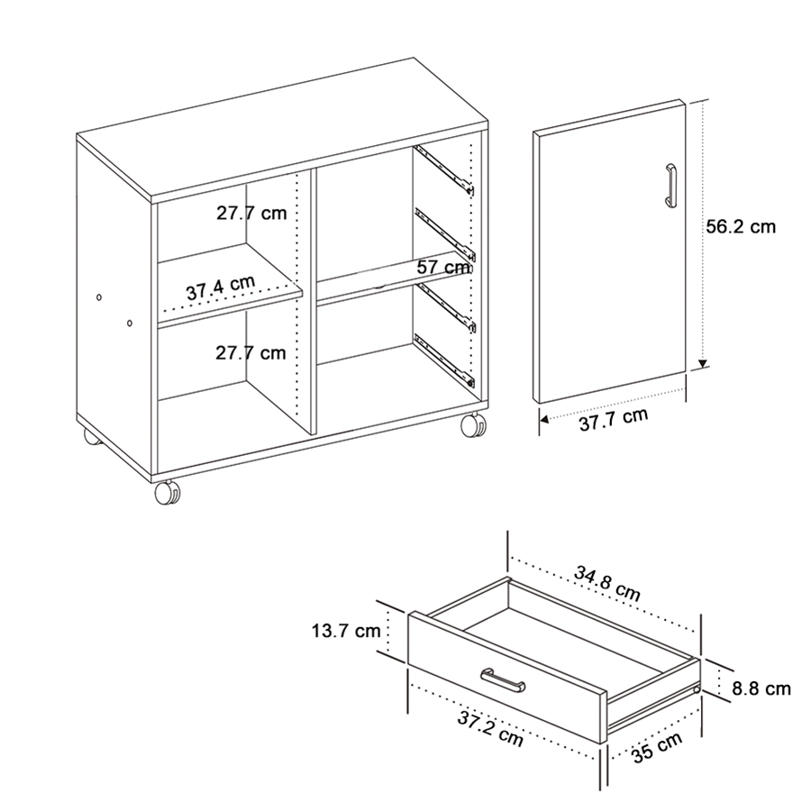 MORE RHYS OPTIONS Rhys Low 4 Drawer with Door Pedestal Rhys Low 4 Drawer with Door Pedestal Mandaue Foam