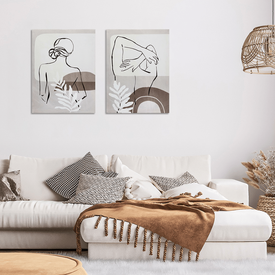 Rina Set of 2 Canvas Wall Art Rina Set of 2 Canvas Wall Art Mandaue Foam