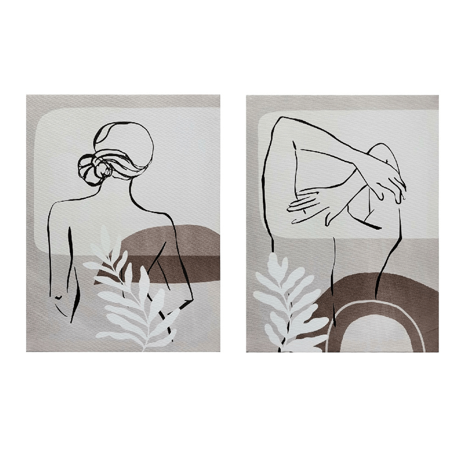 Rina Set of 2 Canvas Wall Art Rina Set of 2 Canvas Wall Art Mandaue Foam