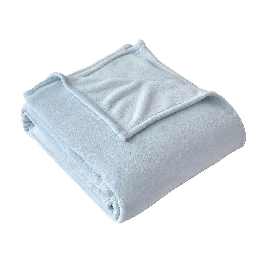 Rion Plain Bedspread - Light Blue