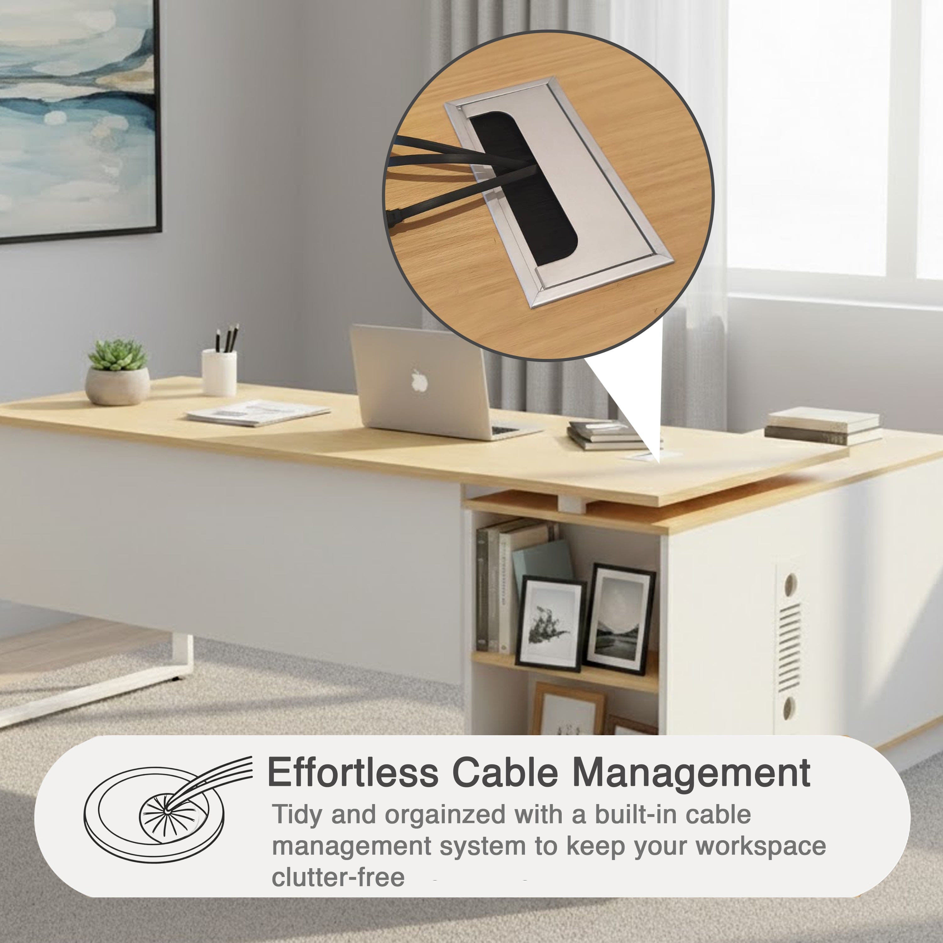 Rollins Left/Right Executive Desk