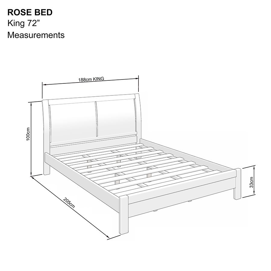 MORE ROSE OPTIONS Rose 72x75" Bed Rose 72x75" Bed Mandaue Foam
