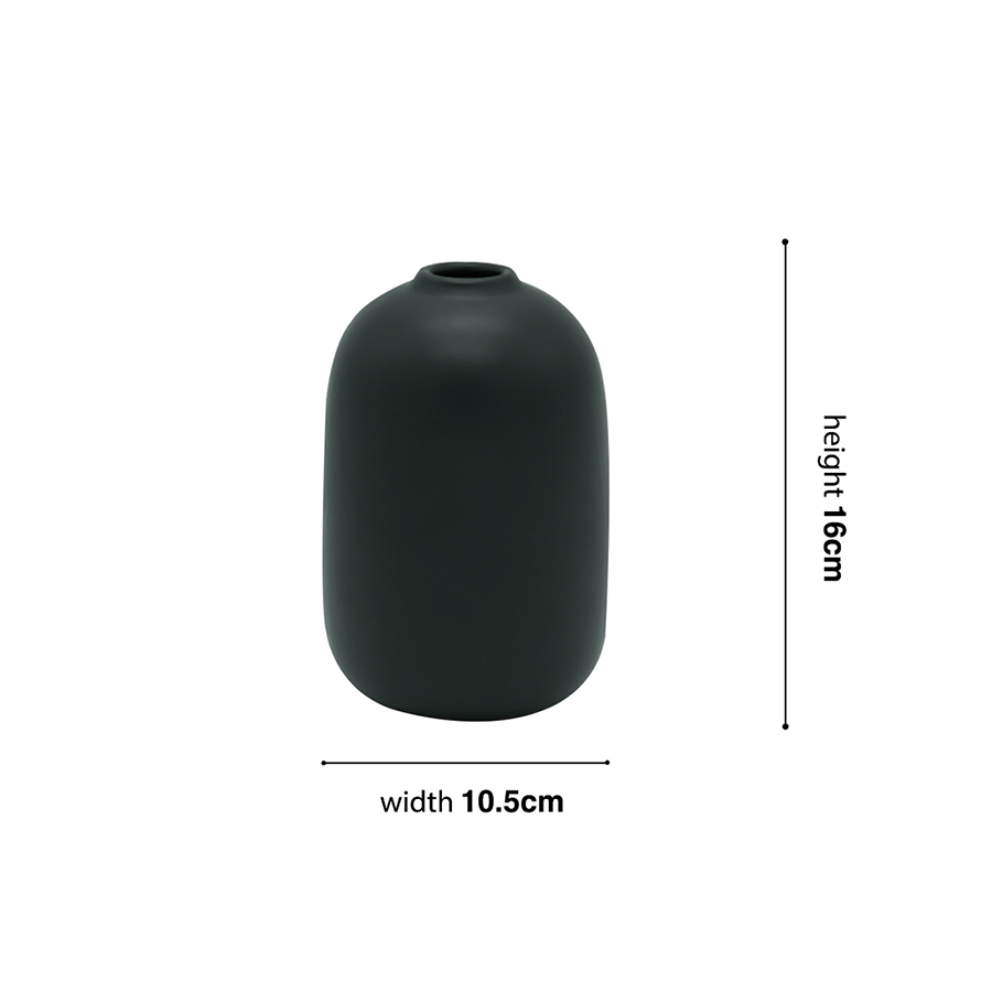 Royal Black Ceramic Vase Royal Black Ceramic Vase Mandaue Foam