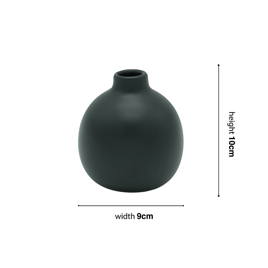 Royal Black Ceramic Vase Royal Black Ceramic Vase Mandaue Foam