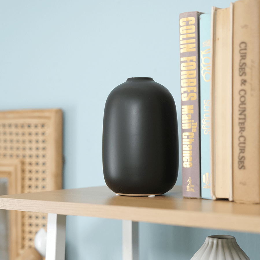 Royal Black Ceramic Vase Royal Black Ceramic Vase Mandaue Foam