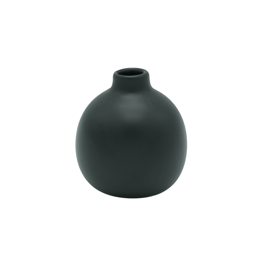 Royal Black Ceramic Vase Royal Black Ceramic Vase Small Mandaue Foam