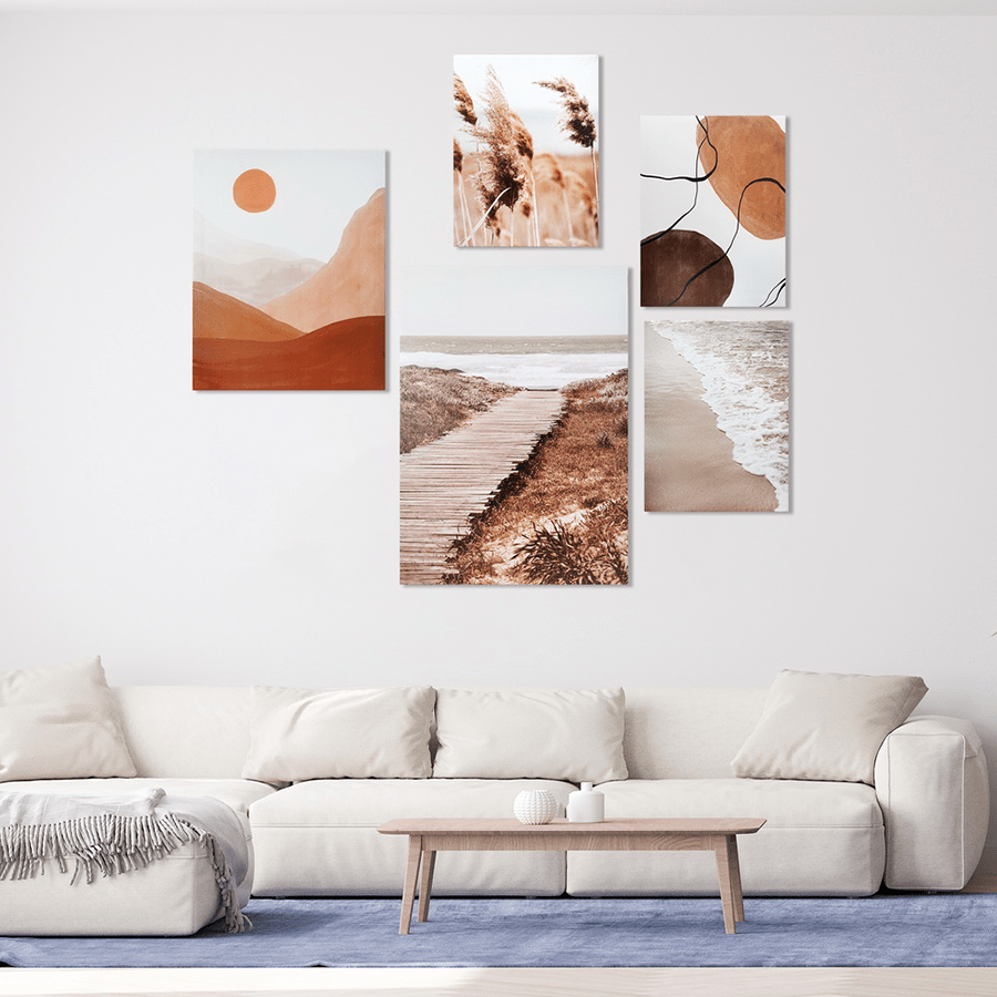 Runo Set of 5 Canvas Wall Art Runo Set of 5 Canvas Wall Art Mandaue Foam