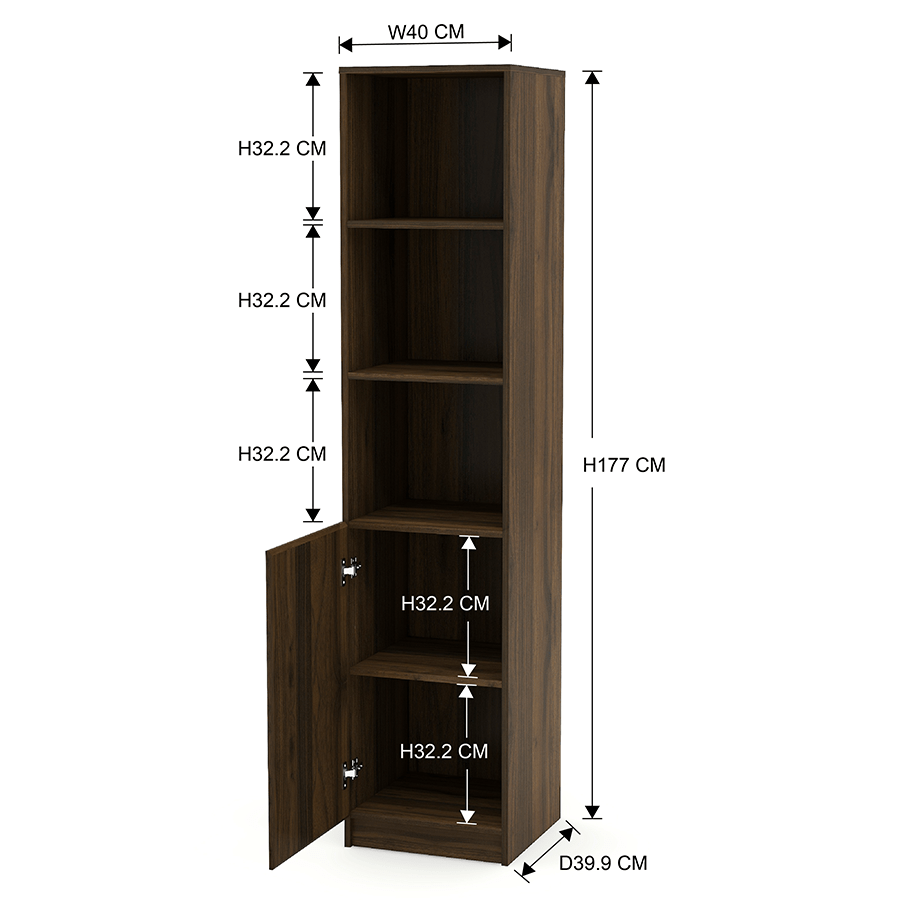 MORE RUSSEL OPTIONS Russel 40 cm Narrow 1 Door Bookcase Russel 40 cm Narrow 1 Door Bookcase Mandaue Foam