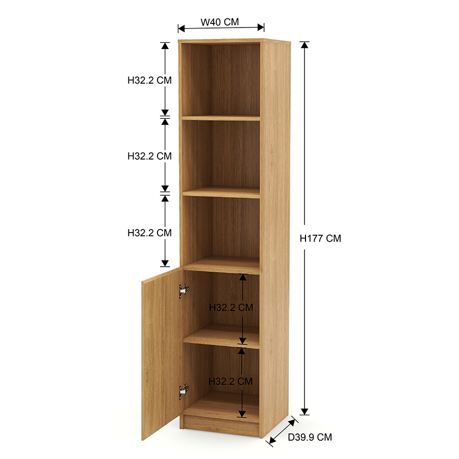 MORE RUSSEL OPTIONS Russel 40 cm Narrow 1 Door Bookcase Russel 40 cm Narrow 1 Door Bookcase Mandaue Foam