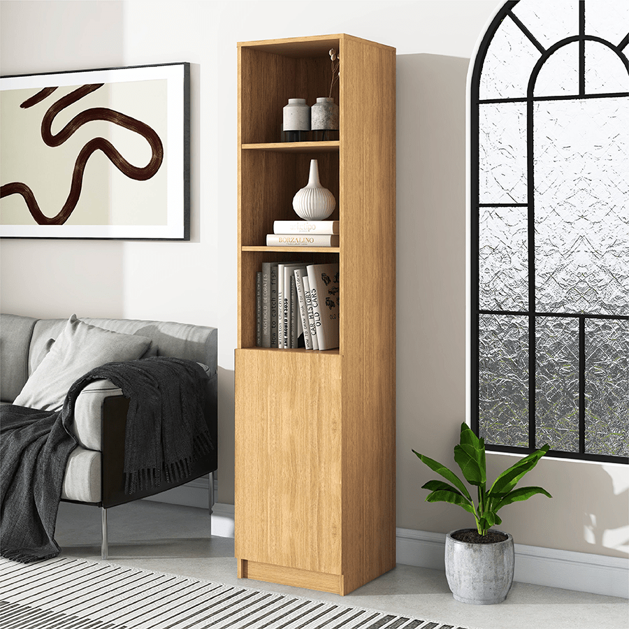 MORE RUSSEL OPTIONS Russel 40 cm Narrow 1 Door Bookcase Russel 40 cm Narrow 1 Door Bookcase Mandaue Foam