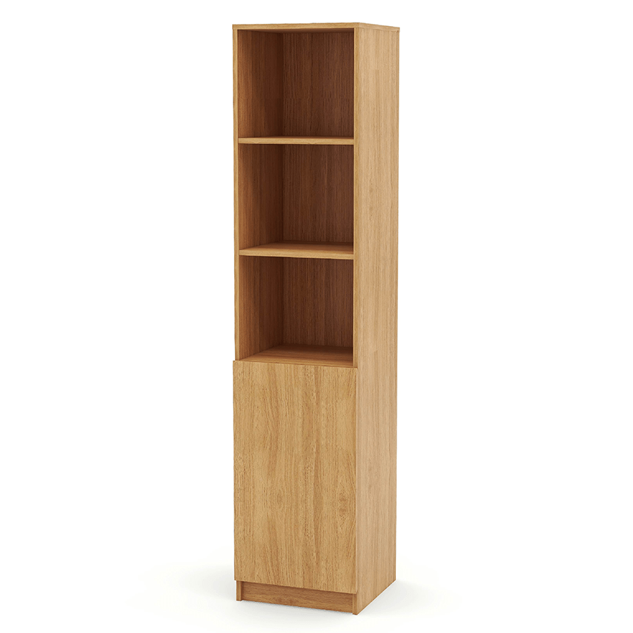 MORE RUSSEL OPTIONS Russel 40 cm Narrow 1 Door Bookcase Russel 40 cm Narrow 1 Door Bookcase Oak Mandaue Foam