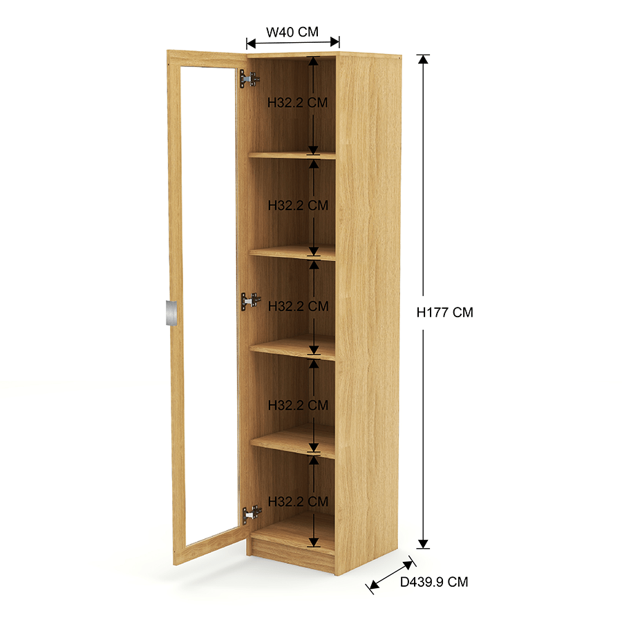 MORE RUSSEL OPTIONS Russel 40 cm Narrow Display Cabinet Russel 40 cm Narrow Display Cabinet Mandaue Foam