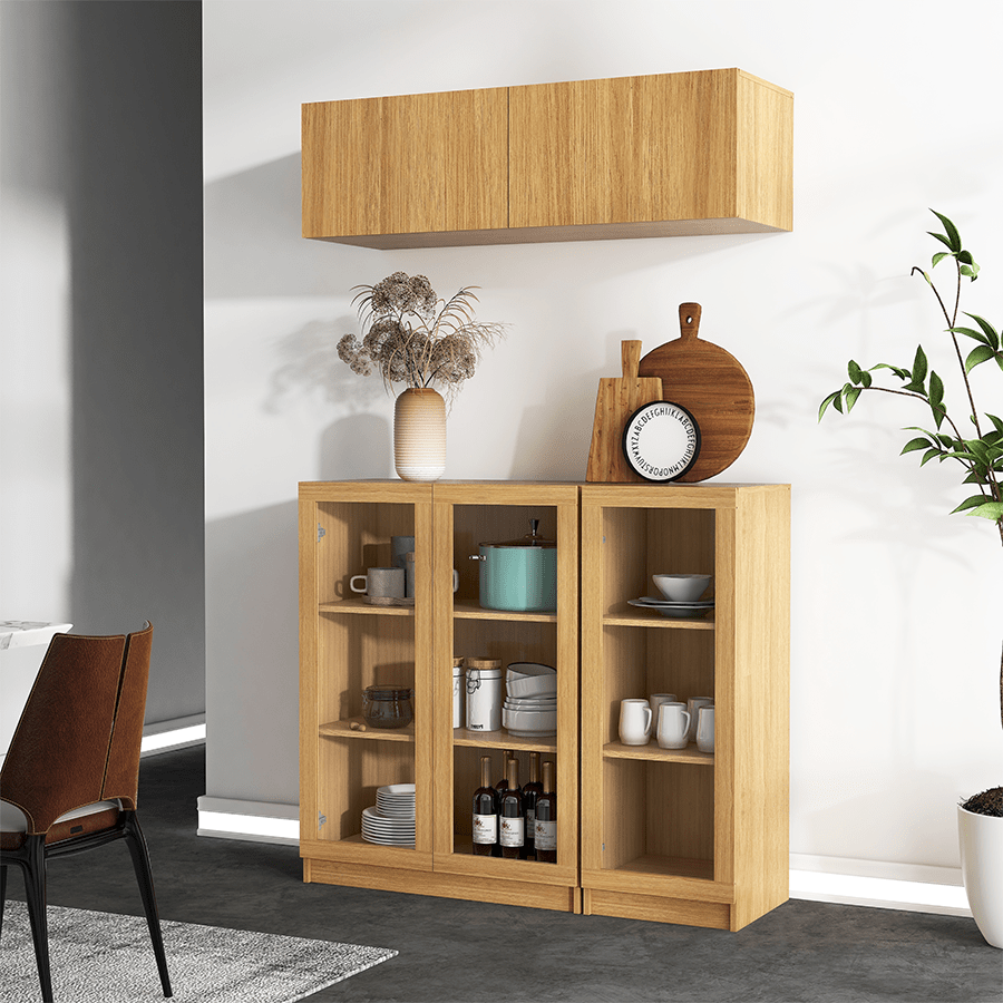 MORE RUSSEL OPTIONS Russel 40 cm Narrow Low Glass Cabinet Russel 40 cm Narrow Low Glass Cabinet Mandaue Foam