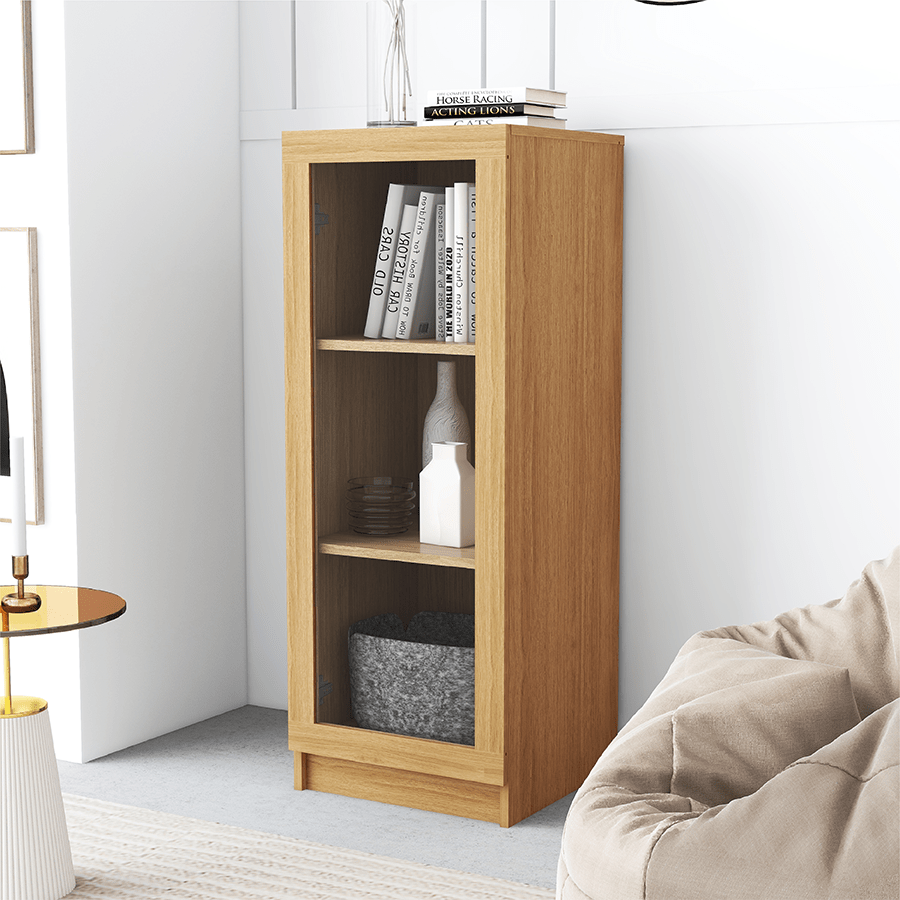 MORE RUSSEL OPTIONS Russel 40 cm Narrow Low Glass Cabinet Russel 40 cm Narrow Low Glass Cabinet Mandaue Foam